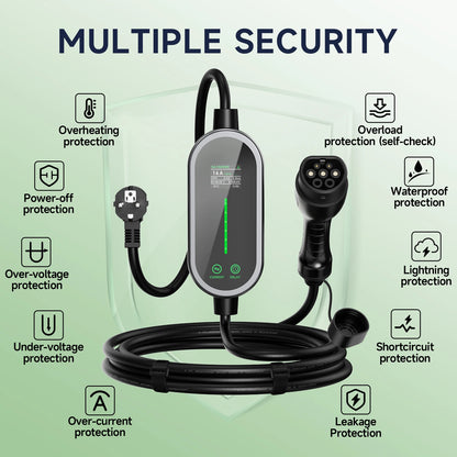 Cargador AFYEEV Tipo 2 - múltiples protecciones de seguridad
