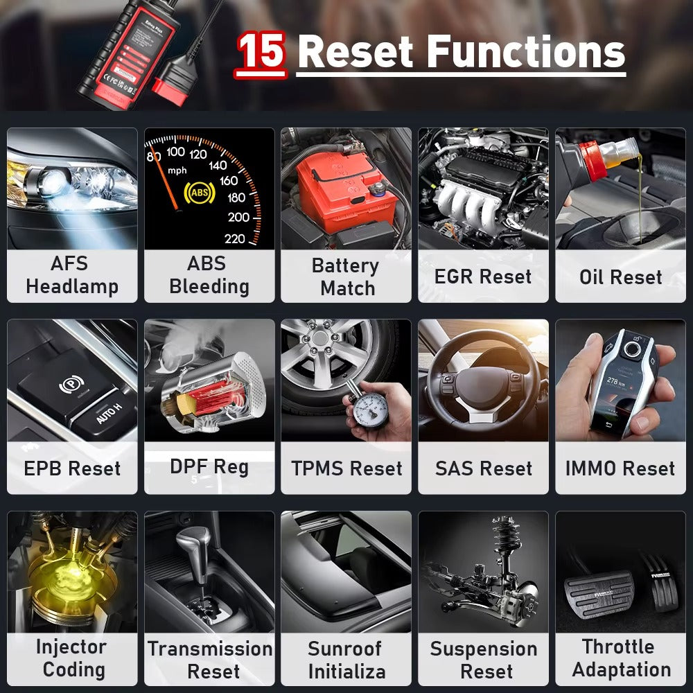 Escáner Automotriz KINGBOLEN Ediag Plus Diagnóstico OE, Bidireccional y Codificación ECU