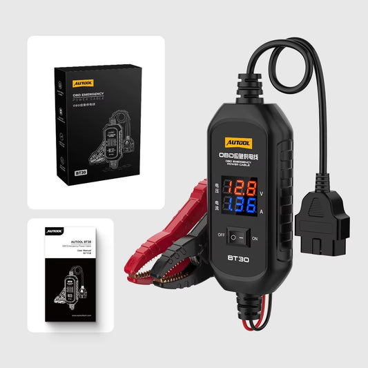 AUTOOL BT30 – Cable de Alimentación de Emergencia OBD | Ahorro de Memoria ECU