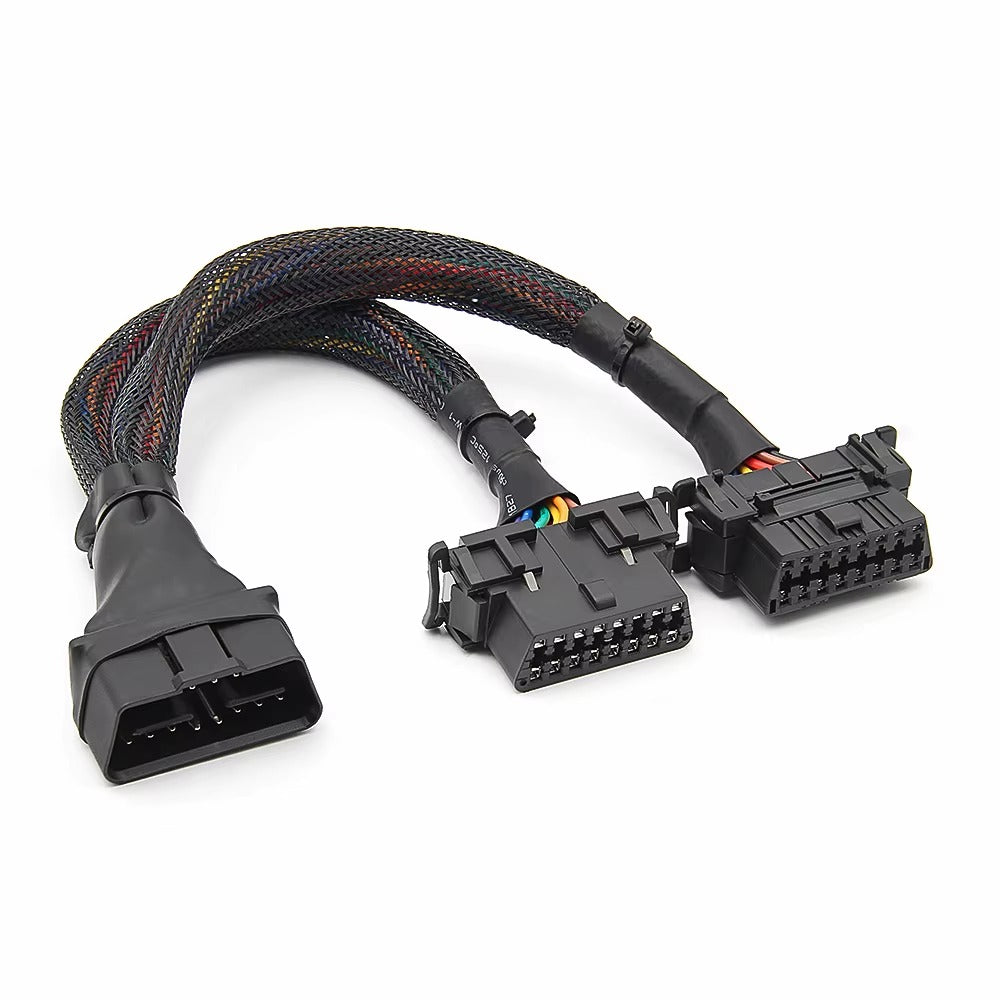 Cable OBD2 1 a 2 Divisor 16 Pines – Extensión Diagnóstico ELM327 VAG HUD