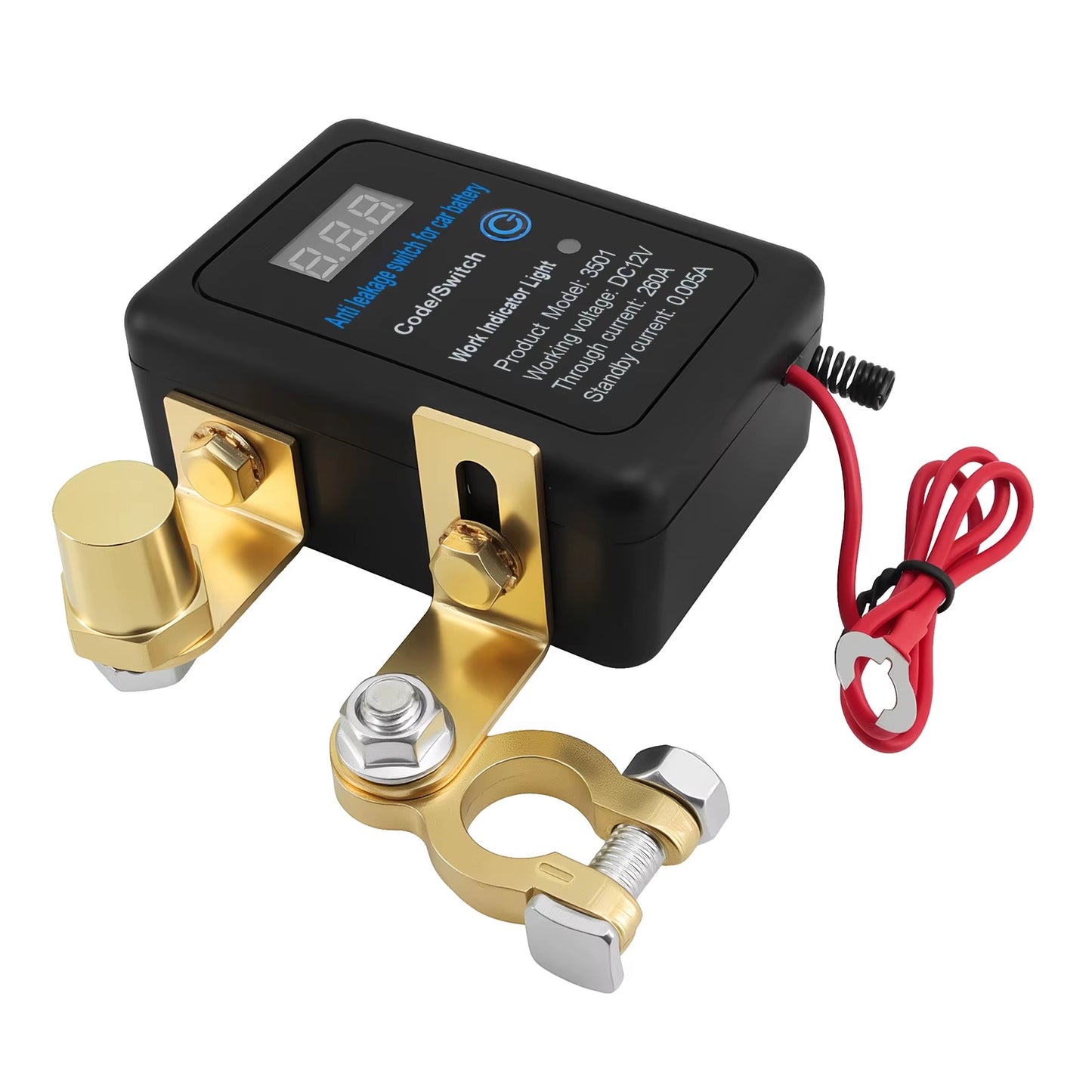 Interruptor Desconectador de Batería 12V 260A con Control Remoto + Protección Automática