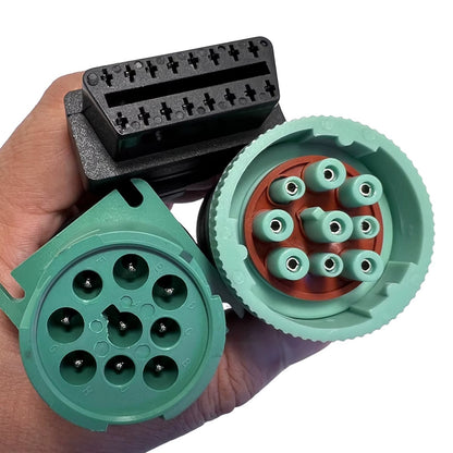 Cable Adaptador OBD2 a Deutsch 9 Pines J1708/J1939 para Camiones