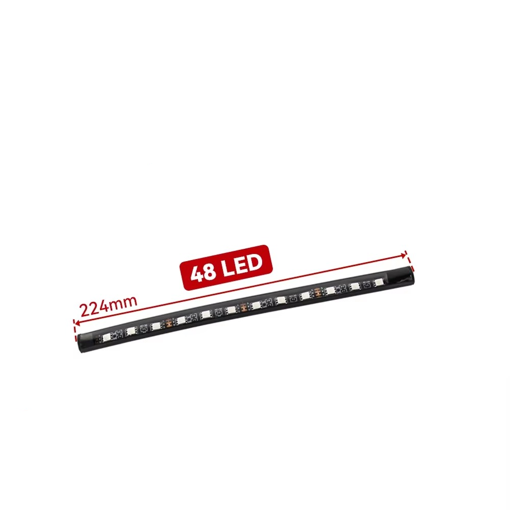 KIT DE NEÓN LED RGB PARA INTERIOR DE VEHÍCULOS – 48 LED, USB, CONTROL APP