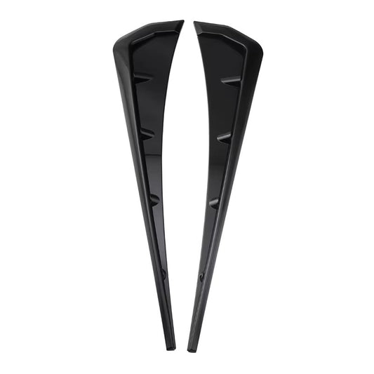 Juego de Aletas Laterales Universales para Guardabarros Estilo Rejilla Deportiva ABS Flexible