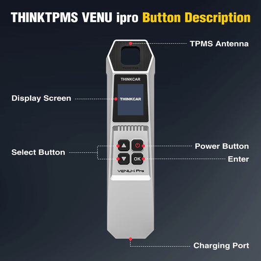 Escáner TPMS OBD2 Bluetooth Thinkcar VENU iPRO para Diagnóstico Profesional