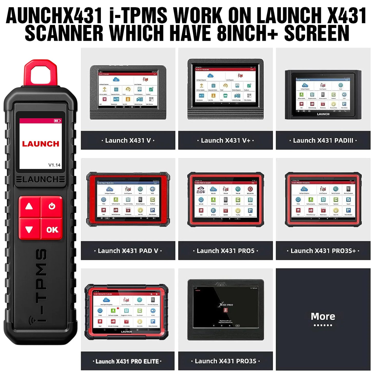 LAUNCH X431 i-TPMS – Herramienta Profesional para Sensores TPMS (315/433 MHz)