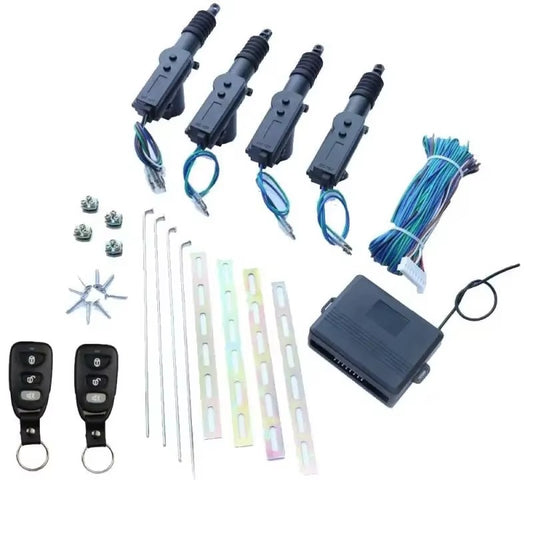 Kit Cierre Centralizado Universal 12V con Control Remoto – 4 Puertas + Apertura de Maletero