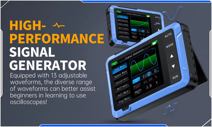 Osciloscopio Digital FNIRSI DSO510 con P6100 Generador de Señales 2 en 1