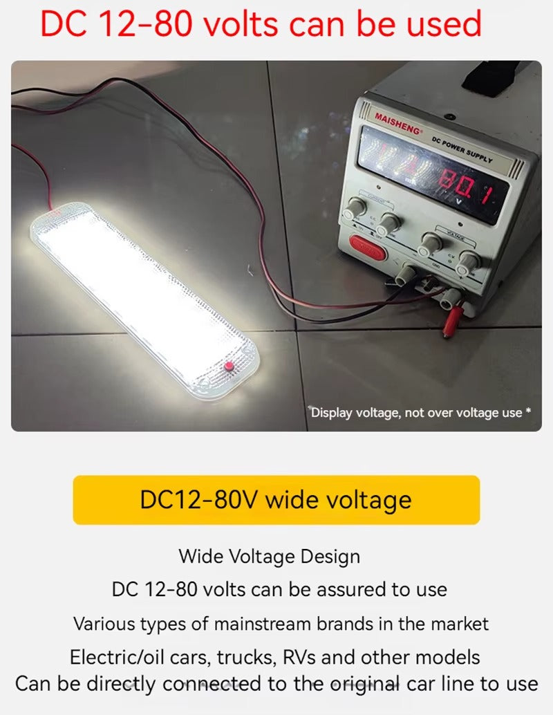 Tira de Luces LED para Interior de Vehículos 72 LEDs – 12V a 80V