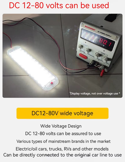 Tira de Luces LED para Interior de Vehículos 72 LEDs – 12V a 80V