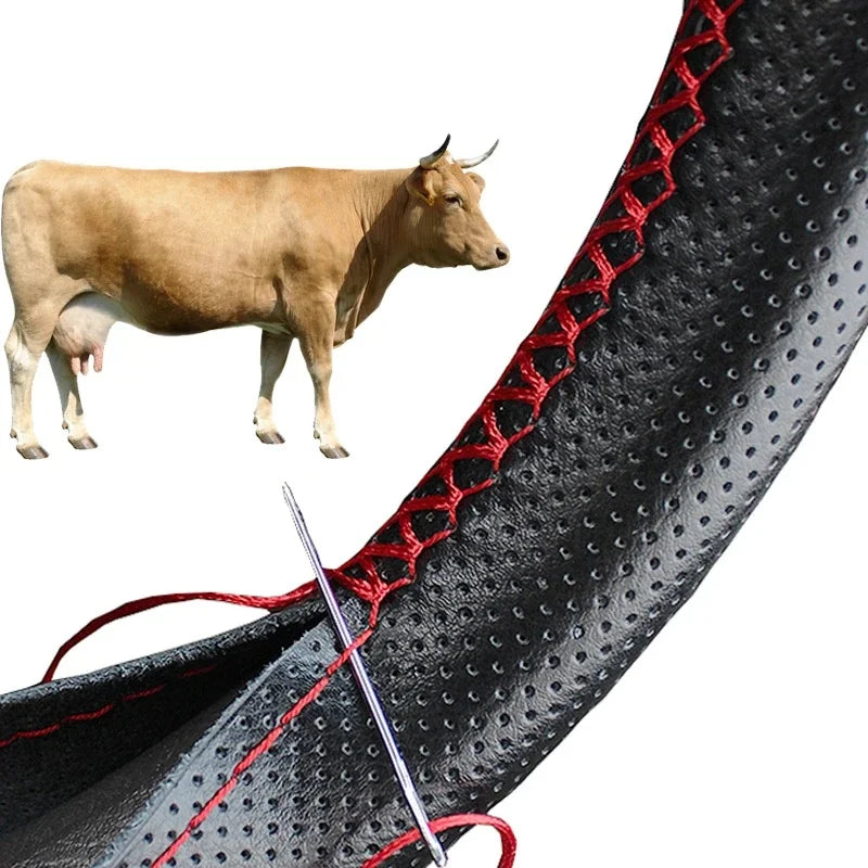 Funda de volante cuero genuino