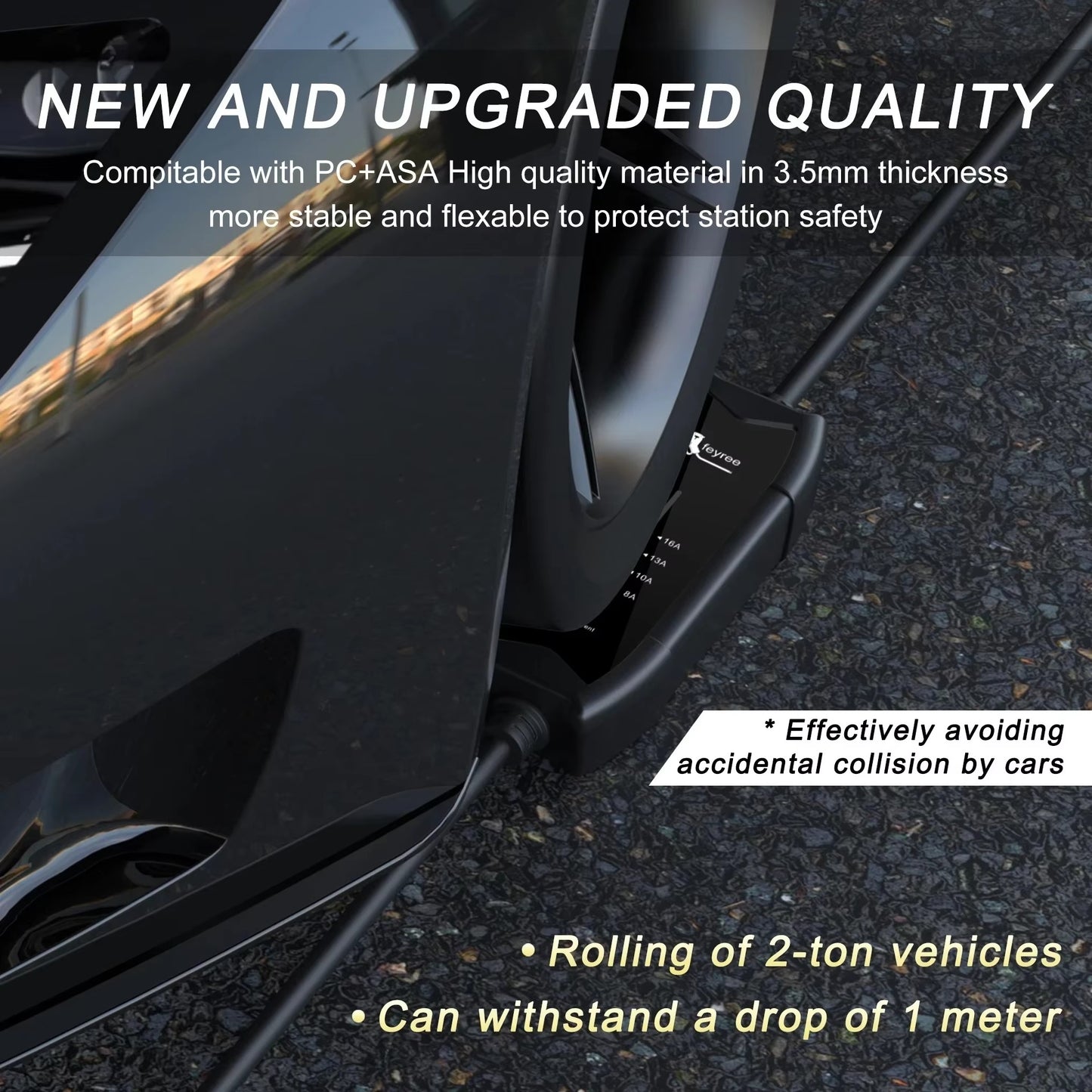 Cargador Portátil para Auto Eléctrico Feyree Tipo 2 16A 3.5 kW 220V Monofásico