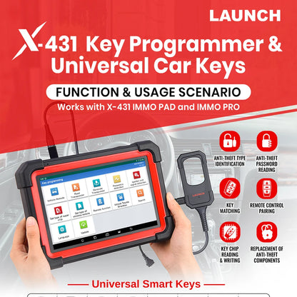 Programador de Llaves LAUNCH X431 – Compatible con IMMO Elite, Plus y PAD V