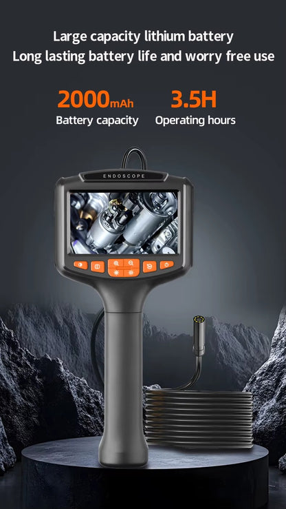Endoscopio Automotriz con Pantalla LCD 4.3” – 1080P, IP67, Cable 10 Metros