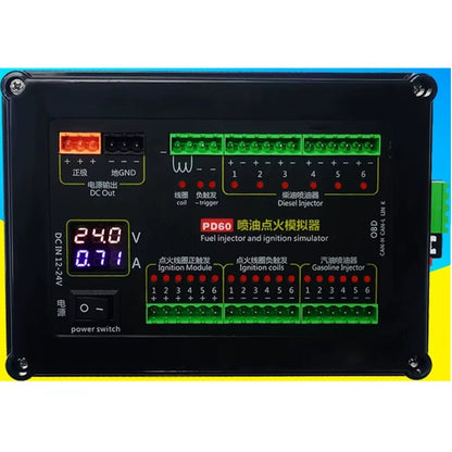 Simulador ECU PD60 – Encendido e Inyección de Combustible 12V/24V OBD CAN