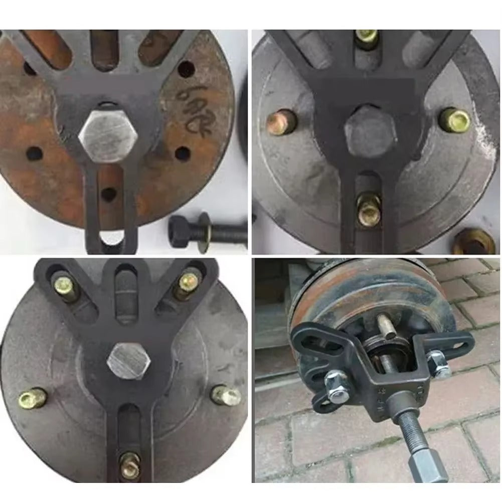 Extractor Universal de Tambor de Freno de 4 Orificios para Motocicleta y Triciclo