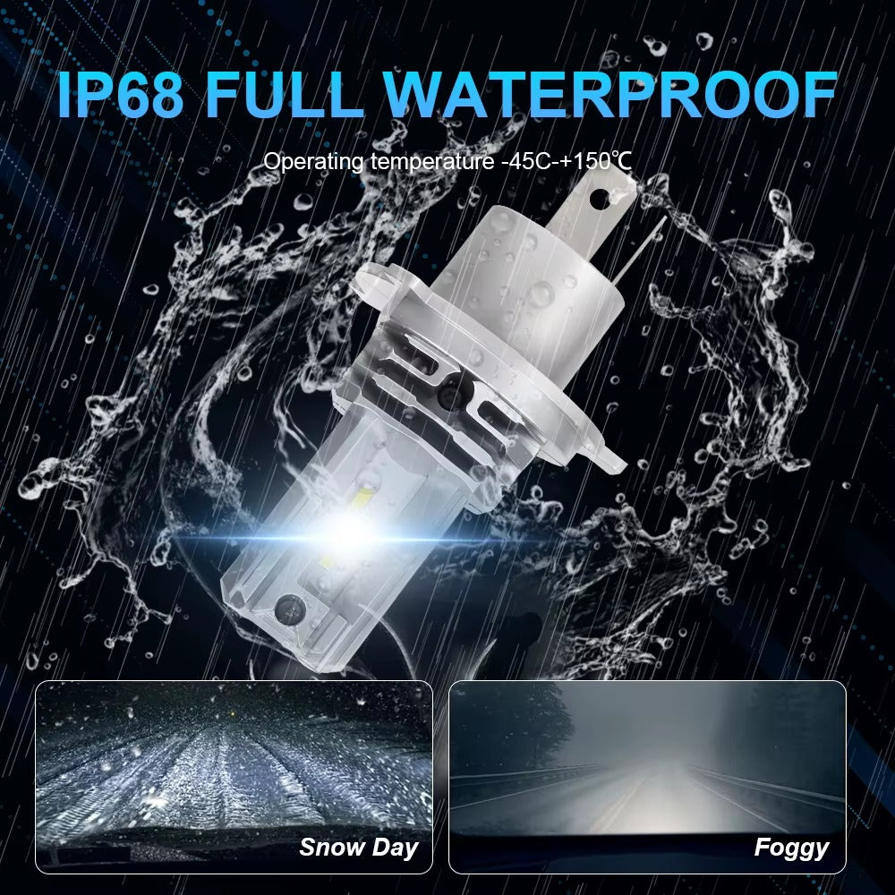 Ampolleta LED H4 Moto/Auto CSP Hi/Lo 12V-24V 1500LM