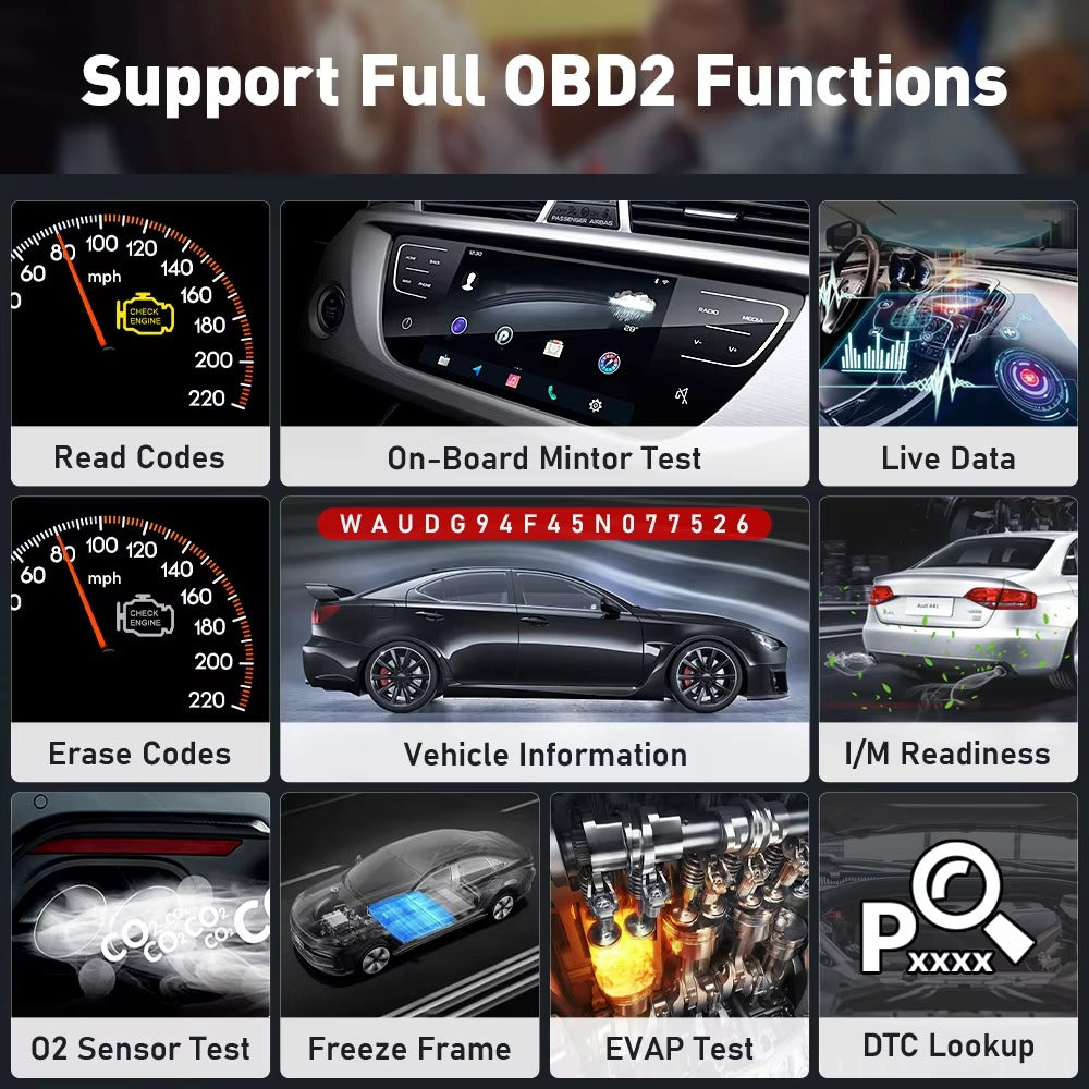 Escáner Automotriz KINGBOLEN Ediag Plus Diagnóstico OE, Bidireccional y Codificación ECU
