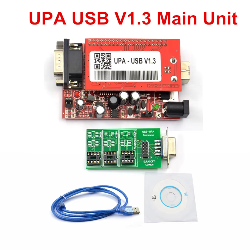 Programador Upa V1.3 + 20 Adaptadores Kit Ecu Eeprom