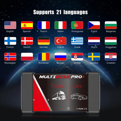 Scanner Multidiag Pro V3.0 – Autos y Camiones (OBDII 12V/24V)