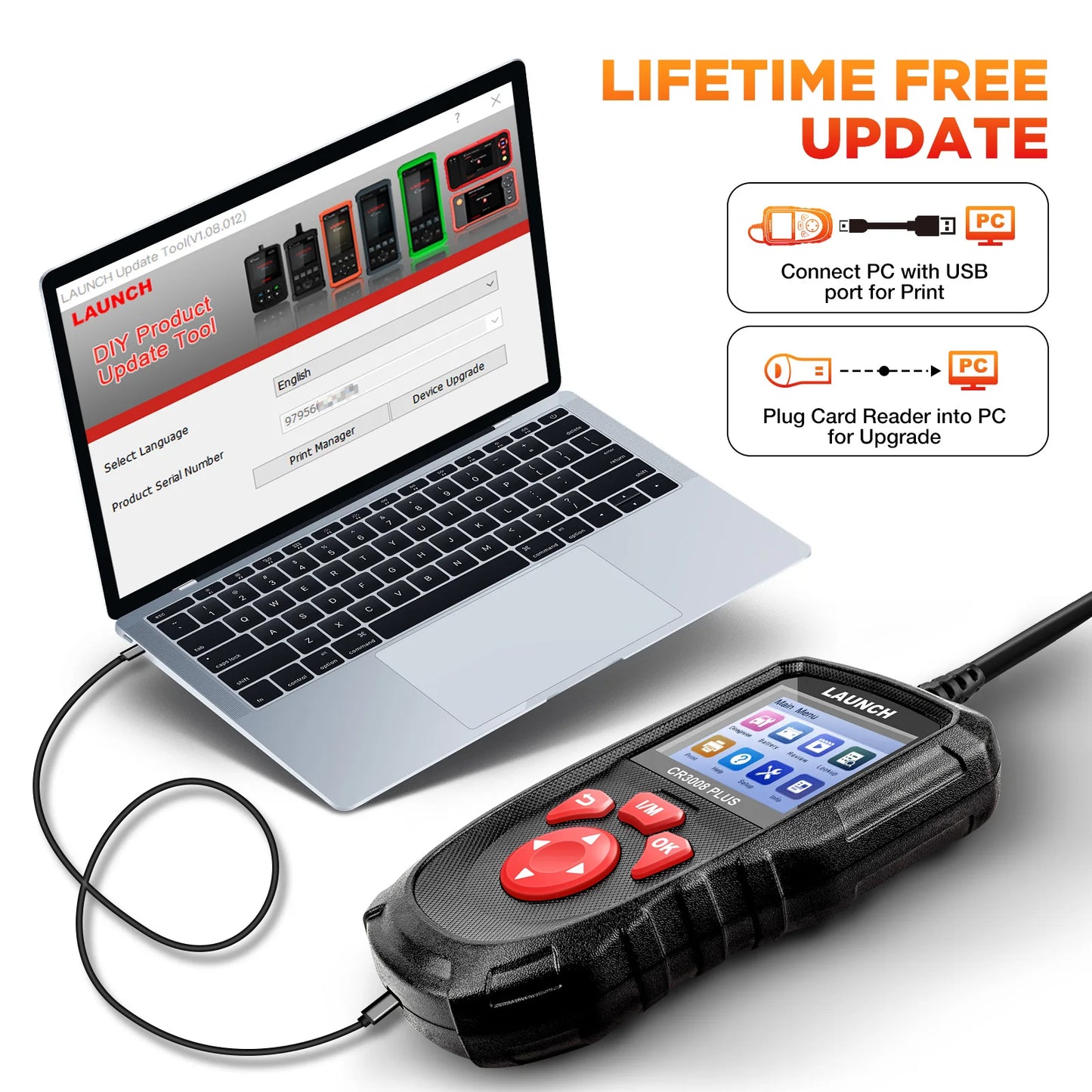 LAUNCH CR3008 PLUS OBD2