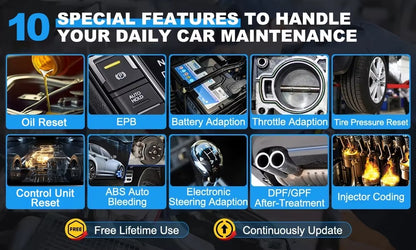 XTOOL D5 Escáner Automotriz Profesional  5 Sistemas + 10 Reseteos CAN / CAN-FD AutoAuth FCA Actualizaciones Gratis de por Vida