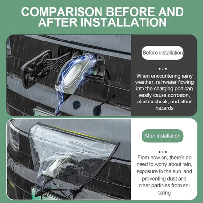 Cubierta impermeable puerto de carga auto eléctrico