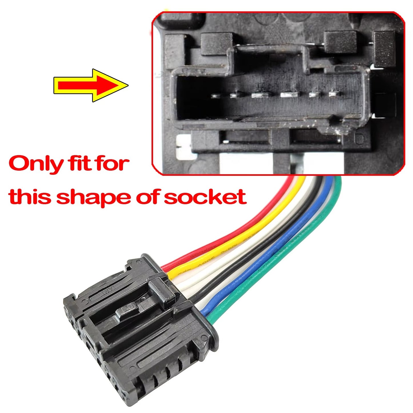 Arnés Conector 6 Pines 1606248780 Luz Trasera Peugeot / Citroën Repuesto de Cableado OEM