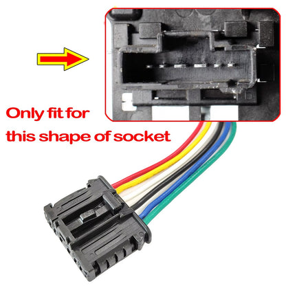 Arnés Conector 6 Pines 1606248780 Luz Trasera Peugeot / Citroën Repuesto de Cableado OEM