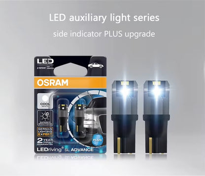 Ampolletas LED T10 OSRAM 6000K W5W 194 LEDriving SL Advance | Par