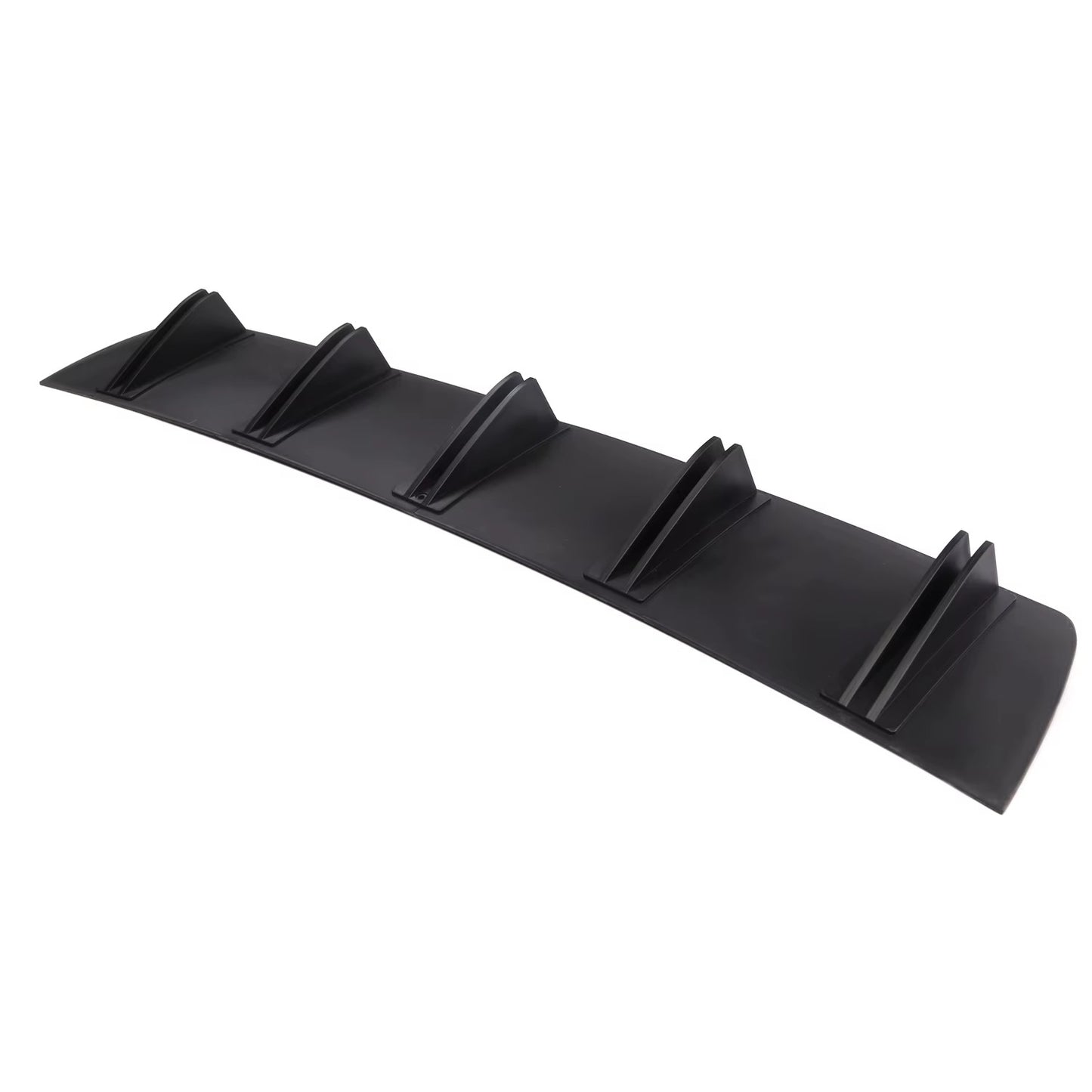Difusor Trasero Universal Negro Labio de Parachoques ABS Doble Ala Estilo Aleta de Tiburón  Estética deportiva