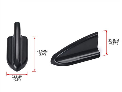 Aletas de Tiburón Estilo EVO para Techo – Kit 6 Piezas Negro