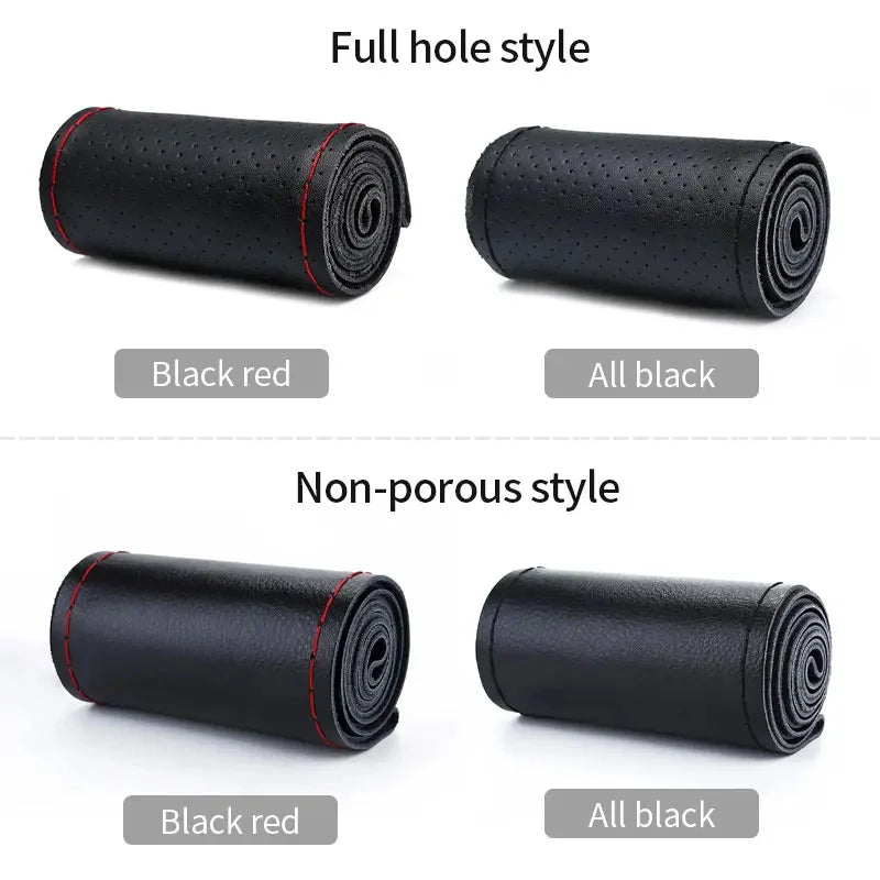 Funda de volante de cuero estilos