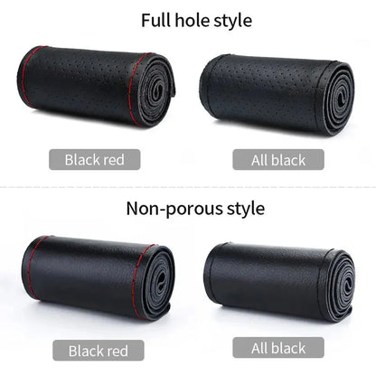 Funda de volante de cuero estilos