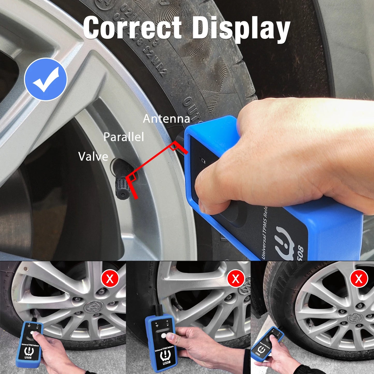 Herramienta de Reinicio TPMS Universal U508 – 315/433 MHz
