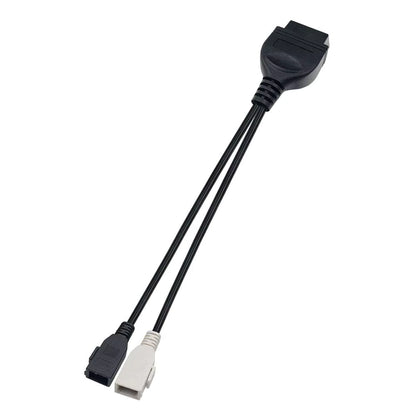 Cable Adaptador 2P + 2P a OBD2 16 Pines – Audi, VW, Seat, Skoda