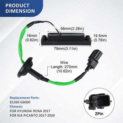 Interruptor de Maletero Kia / Hyundai – OEM 81260-G6000 / 81260-G6010