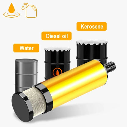 Bomba de Transferencia Eléctrica 12V 38mm para Diésel, Agua y Combustible - 12 L/min, Carcasa Sumergible de Aluminio