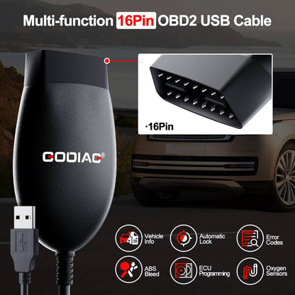 GODIAG GD101 J2534 + ELM327 – Interfaz de Diagnóstico y Programación ECU Profesional