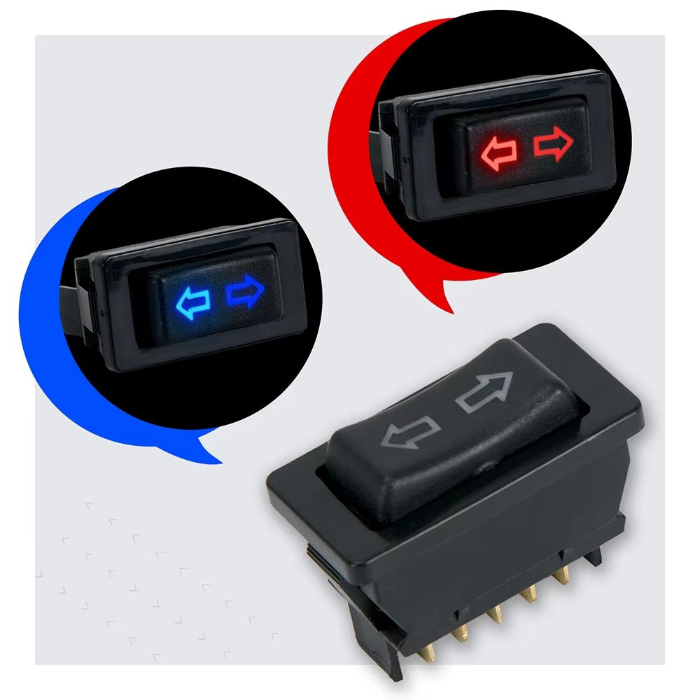 Interruptor Universal Ventanilla Eléctrica 5 Pines – 12V DC / 20A con Luz Roja