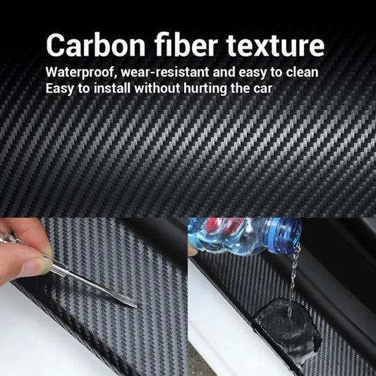Cinta fibra de carbono protectora espejo puerta