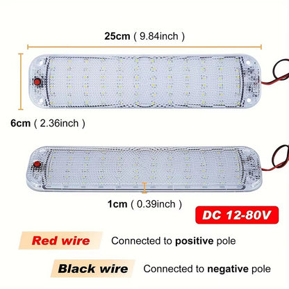 Tira de Luces LED para Interior de Vehículos 72 LEDs – 12V a 80V