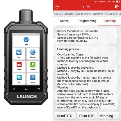 Escáner Profesional LAUNCH X431 5011 V2 – Diagnóstico TPMS + OBD2