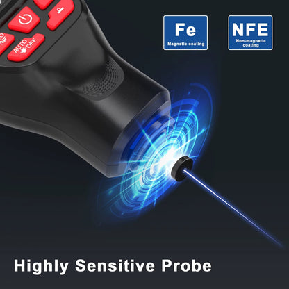 Medidor de Espesor de Pintura HW300-MAX Fe/NFe 0–2000 μm – Profesional Automotrizor de Espesor de Pintura HW300-MAX Fe/NFe 0–2000 μm – Profesional Automotriz