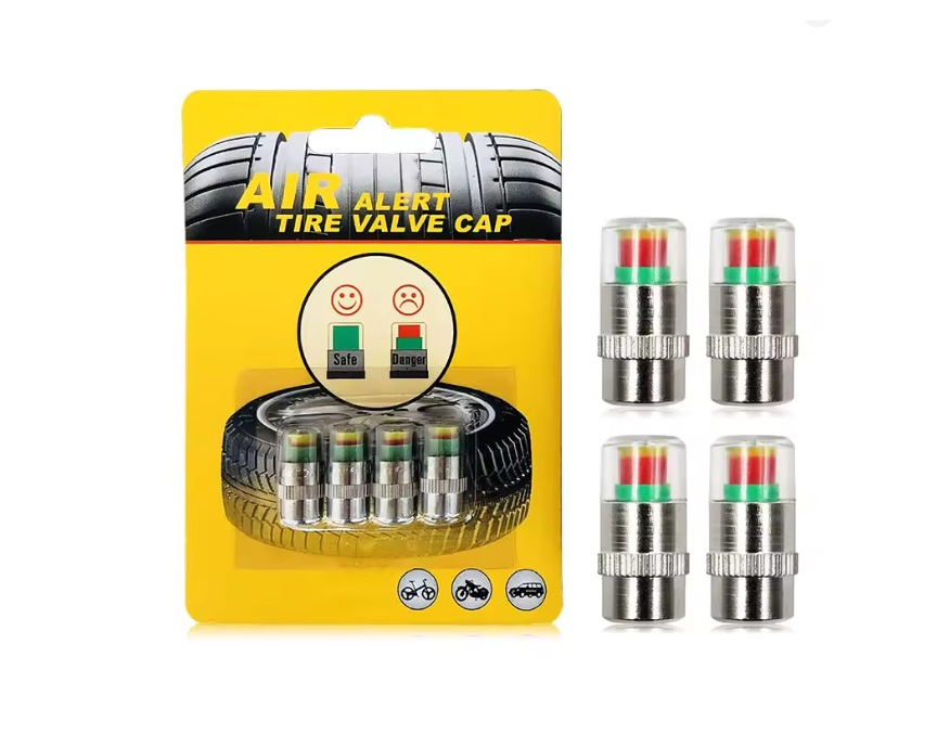 Medidor Digital de Presión TH805 + Tapas con Indicador de Presión (Set 4u) – Universal