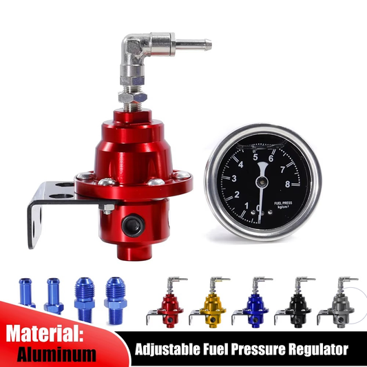 Regulador de Presión de Combustible Ajustable Universal + Manómetro