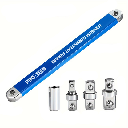 Llave Extensión 15” Alta Resistencia + 4 Adaptadores Impacto