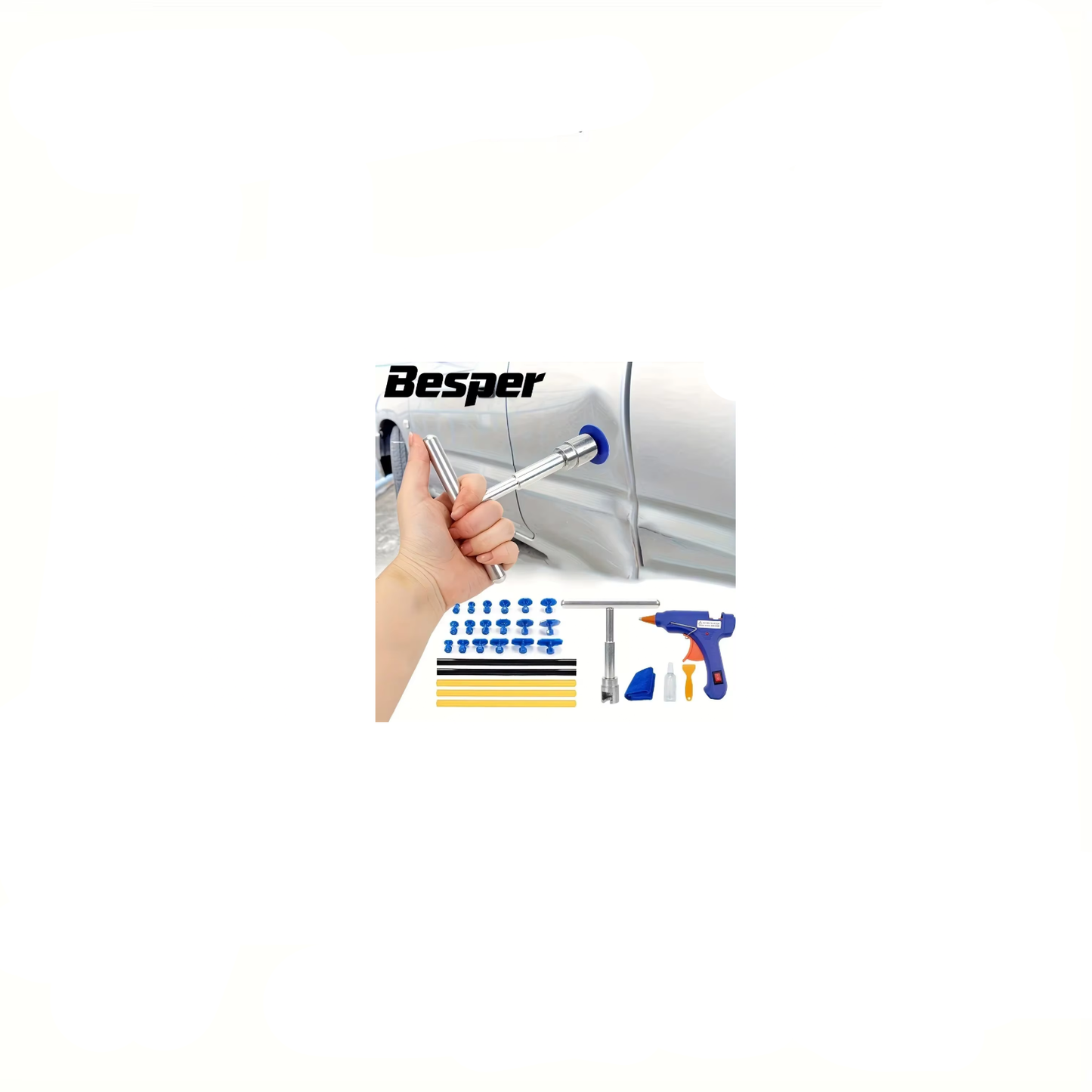 Kit Extractor de Abolladuras M10 Sin Pintura PDR 18 Pestañas