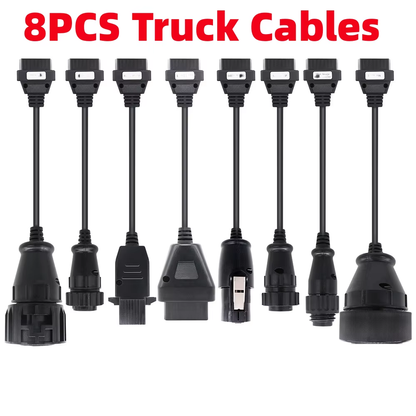 Set 8 Cables Diagnóstico Camiones OBD2 TCS CDP Multidiag