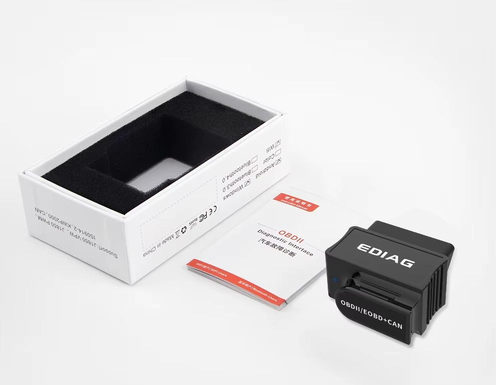 Interfaz de Diagnóstico EDIAG P03 (Bluetooth) – Escáner Automotriz OBD2 ELM327 V1.5